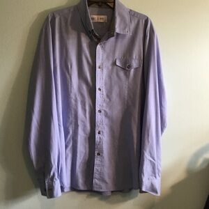 Toms Ware Men's Sky Blue Casual Button-Down Shirt